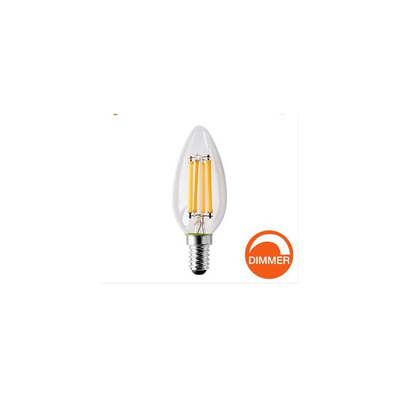 LAMPADINA LED OLIVA DIMMERABILE A FILAMENTO 4W LUCE 2700K O 4000K ATTACCO E14 D35 MM CRISTALENSI LAMPADINE - Cristalensi Shop On
