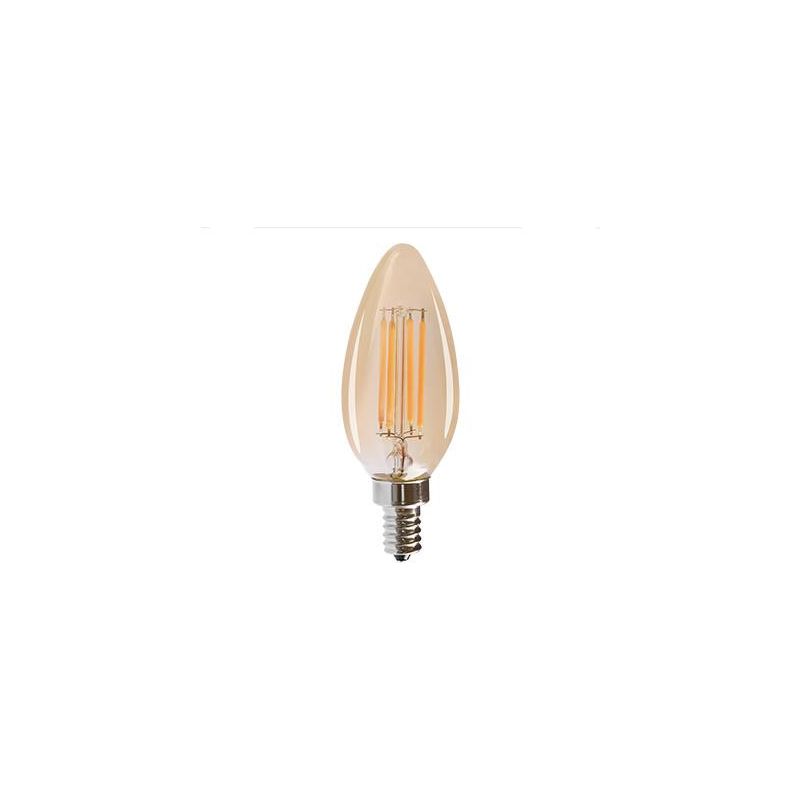 LAMPADINA OLIVA A FILAMENTO COL AMBRA LED 4W LUCE 2200K ATTACCO E14 D35 MM CRISTALENSI LAMPADINE - Cristalensi Shop Online