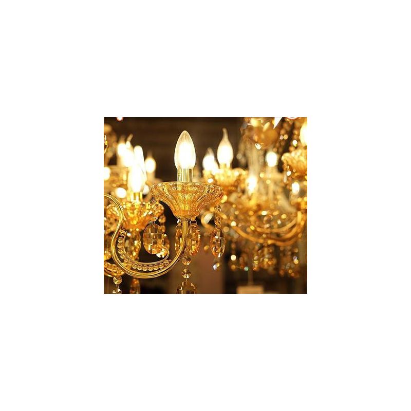 LAMPADINA OLIVA A FILAMENTO COL AMBRA LED 4W LUCE 2200K ATTACCO E14 D35 MM CRISTALENSI LAMPADINE - Cristalensi Shop Online