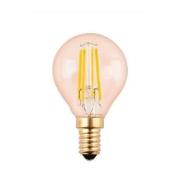 LAMPADINA SFERA A FILAMENTO COL AMBRA LED 4W LUCE 2200K ATTACCO E14 D45 MM CRISTALENSI LAMPADINE - Cristalensi Shop Online