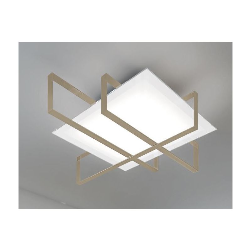 CROSS 100 DI TOP LIGHT PLAFONIERA GRANDE 4XE27 BIANCA, SABBIA O NERA Top Light Illuminazione - Cristalensi Shop Online