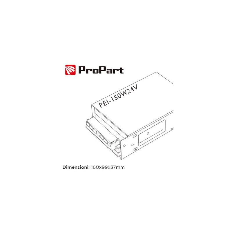 DRIVER ALIMENTATORE 150W 24VDC IP20 PER STRIP LED CRISTALENSI LAMPADINE - Cristalensi Shop Online