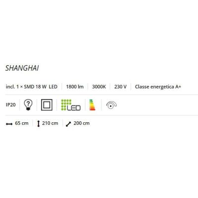 SHANGHAI PIANTANA AD ARCO IN METALLO A LED 18W DIMMERABILE INTEGRATO IN 2 COLORI TRIO LIGHTING - Cristalensi Shop Online