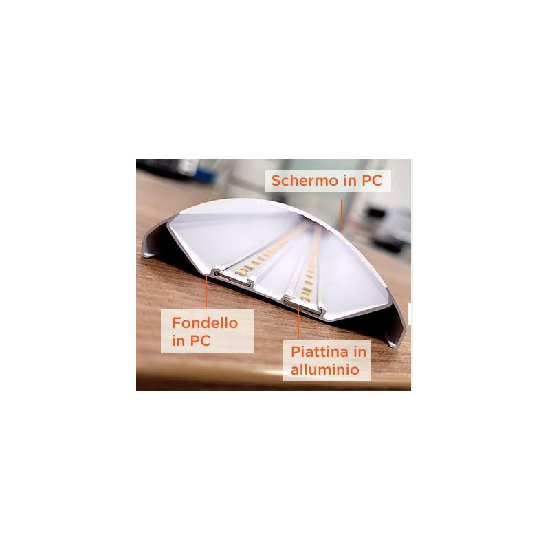 PLAFONIERA LINEARE A LED 18W LUCE 4000K IP20 COLORE BIANCO LUNGHEZZA 60 CM CRISTALENSI LAMPADINE - Cristalensi Shop Online
