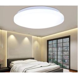 PLAFONIERA ROTONDA BIANCA LED 18W LUCE 3000K o 4000k D33 CM IP20 CRISTALENSI LAMPADINE - Cristalensi Shop Online 2