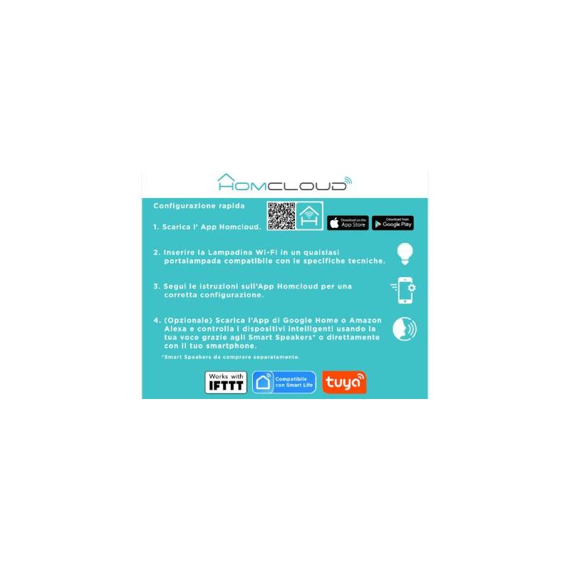 LAMPADINA WI-FI A FILAMENTO ATTACCO E27 LUCE BIANCA DINAMICA CCT DIMMERABILE CRISTALENSI LAMPADINE - Cristalensi Shop Online