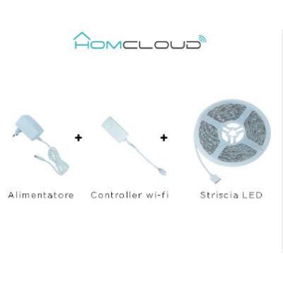 STRISCIA LED WI-FI RGB + BIANCO CALDO KIT DIMMERABILE IP54 3 METRI LED 18W CRISTALENSI LAMPADINE - Cristalensi Shop Online