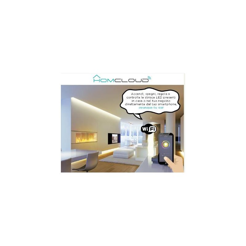 STRISCIA LED WI-FI RGB + BIANCO CALDO KIT DIMMERABILE IP54 5 METRI LED 24W CRISTALENSI LAMPADINE - Cristalensi Shop Online
