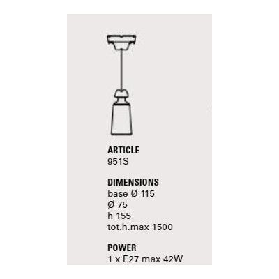 BATTERSEA SOSPENSIONE VINTAGE SINGOLA IN CERAMICA D7,5 CM TOSCOT - Cristalensi Shop Online