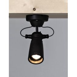 BATTERSEA FARETTO SPOT A SOFFITTO VINTAGE IN CERAMICA CON SNODO TOSCOT - Cristalensi Shop Online