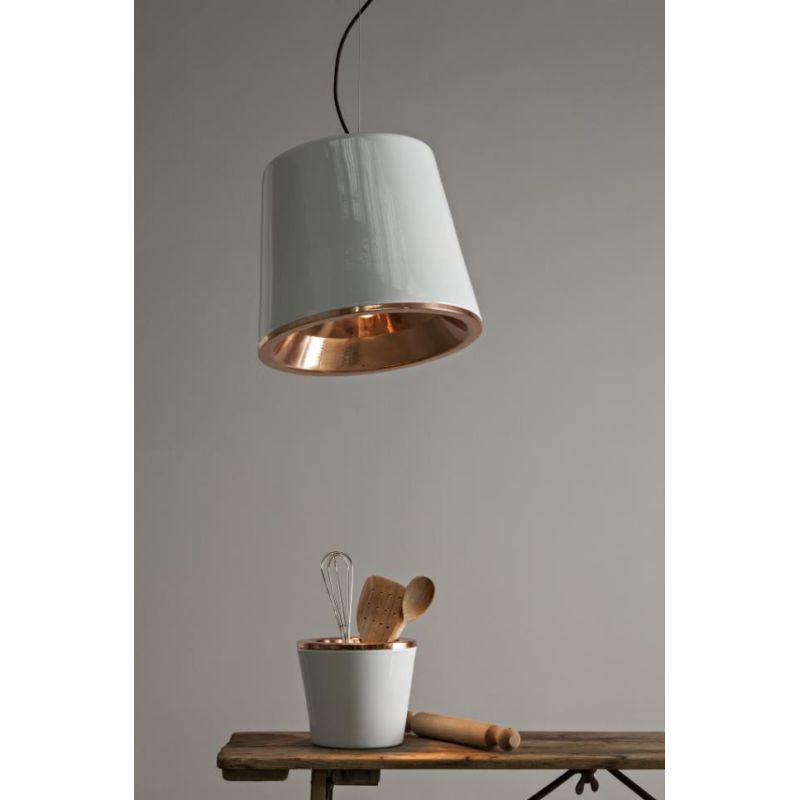 HENRY SOSPENSIONE SINGOLA RUSTICA IN CERAMICA D20 CM TOSCOT TOSCOT - Cristalensi Shop Online