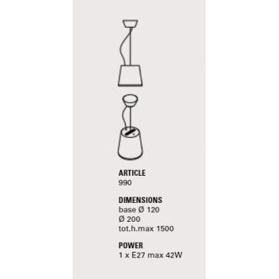 HENRY SOSPENSIONE SINGOLA RUSTICA IN CERAMICA D20 CM TOSCOT TOSCOT - Cristalensi Shop Online