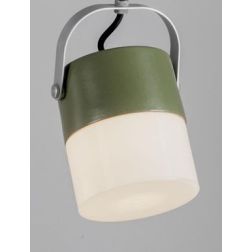 SWING PLAFONIERA APPLIQUE IN TERRACOTTA CON VETRO BIANCO OPALE D13 CM VINTAGE TOSCOT - Cristalensi Shop Online 2