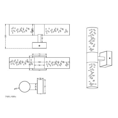 BOLSA AP2 APPLIQUE IN METALLO CROMATO A LED INTEGRATO IP44 TRIO LIGHTING - Cristalensi Shop Online