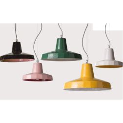 ROSSI SOSPENSIONE RUSTICA CON DIAMETRO CM 42 IN TERRACOTTA DI VARI COLORI ATTACCO E27 TOSCOT - Cristalensi Shop Online