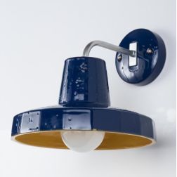 ROSSI APPLIQUE RUSTICA CON PIATTO DIAMETRO CM 30 IN TERRACOTTA DI VARI COLORI ATTACCO E27 TOSCOT - Cristalensi Shop Online