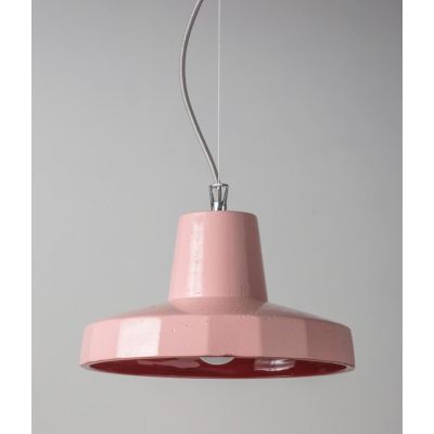 ROSSI SOSPENSIONE RUSTICA CON DIAMETRO CM 30 IN TERRACOTTA DI VARI COLORI ATTACCO E27 TOSCOT - Cristalensi Shop Online