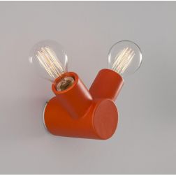 TRAFFIC APPLIQUE ORIGINALE 2 LUCI IN CERAMICA COLORATA ALTEZZA CM 15 MADE IN ITALY TOSCOT - Cristalensi Shop Online