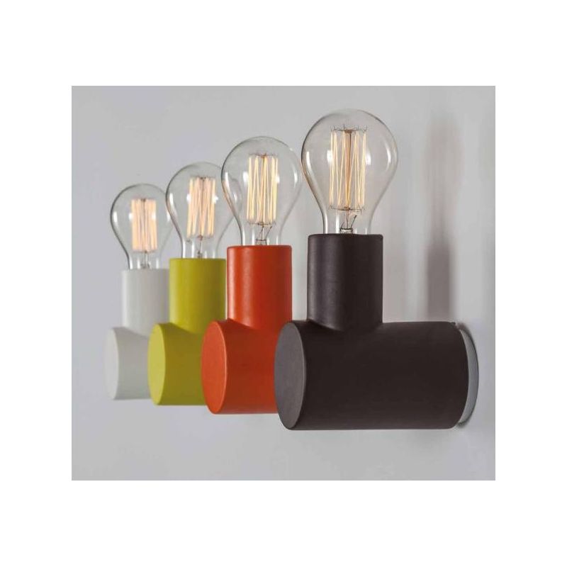 TRAFFIC APPLIQUE 1 LUCE IN CERAMICA COLORATA ALTEZZA 15 CM MADE IN ITALY TOSCOT - Cristalensi Shop Online