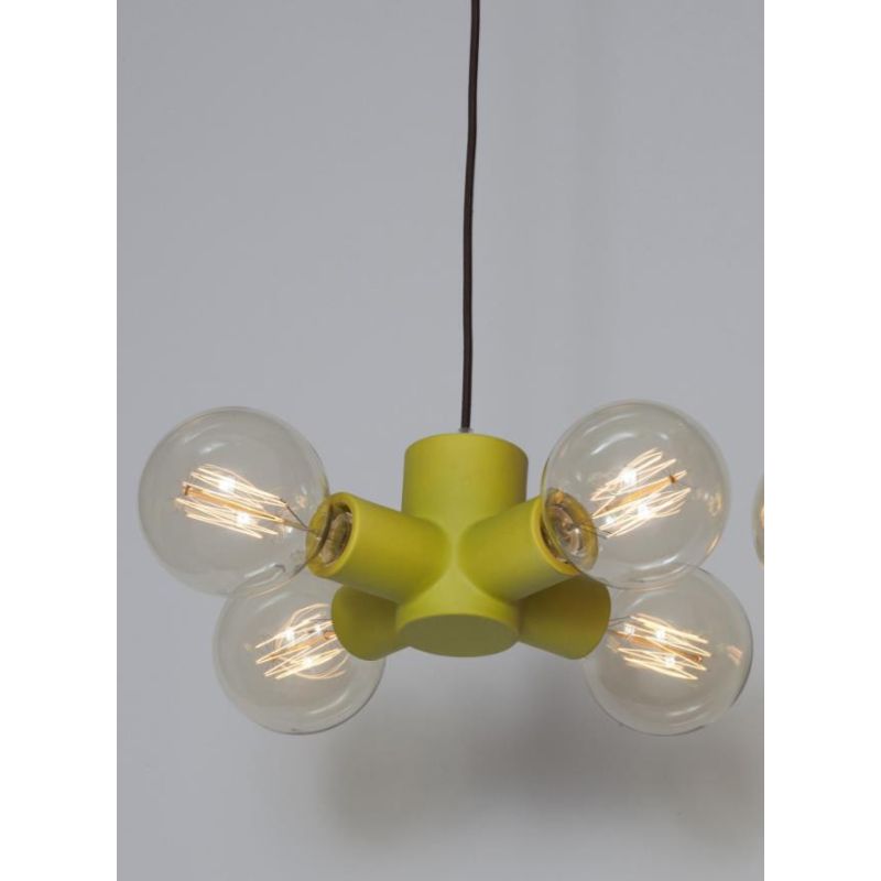 TRAFFIC SOSPENSIONE 4 LUCI ORIGINALE IN CERAMICA COLORATA D22 CM MADE IN ITALY TOSCOT - Cristalensi Shop Online