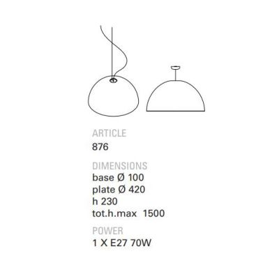 NOTORIUS SOSPENSIONE RUSTICA A CAMPANA D42 CM IN CERAMICA DECORATA MADE IN ITALY TOSCOT - Cristalensi Shop Online