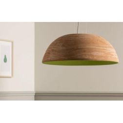 NOTORIUS SOSPENSIONE RUSTICA A CAMPANA D60 CM IN CERAMICA DECORATA MADE IN ITALY TOSCOT - Cristalensi Shop Online