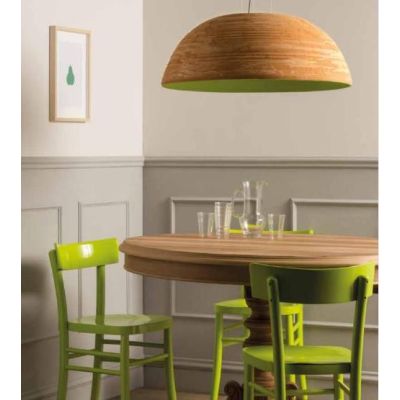 NOTORIUS SOSPENSIONE RUSTICA A CAMPANA D60 CM IN CERAMICA DECORATA MADE IN ITALY TOSCOT - Cristalensi Shop Online