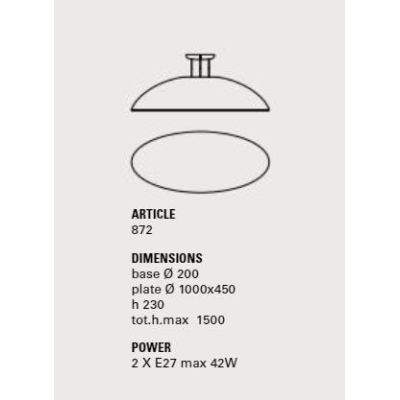NOTORIUS SOSPENSIONE RUSTICA A CAMPANA D100 CM IN CERAMICA DECORATA MADE IN ITALY TOSCOT - Cristalensi Shop Online
