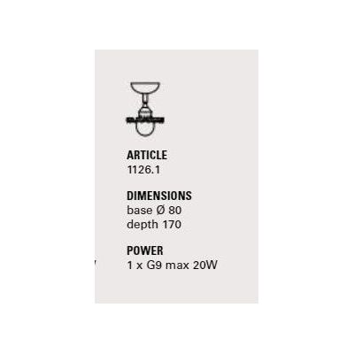 APUANE FARETTO A PARETE ORIENTABILE 1 LUCE IN CERAMICA DECORATA A MANO IN ITALIA ATTACCO G9 TOSCOT - Cristalensi Shop Online