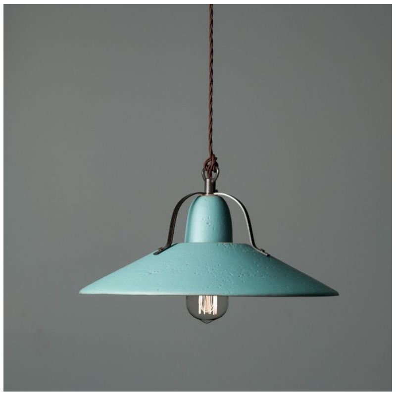 ASIAGO SOSPENSIONE RUSTICA D25 CM IN CERAMICA DECORATA MADE IN ITALY ATTACCO E27 TOSCOT - Cristalensi Shop Online