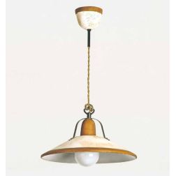 ASIAGO SOSPENSIONE RUSTICA D37 CM IN CERAMICA DECORATA MADE IN ITALY ATTACCO E27 TOSCOT - Cristalensi Shop Online 2