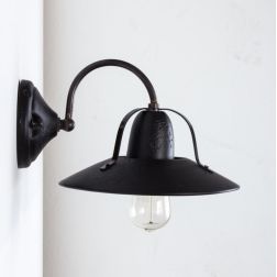 ASIAGO APPLIQUE RUSTICA PIATTO D25 CM IN CERAMICA DECORATA MADE IN ITALY ATTACCO E27 TOSCOT - Cristalensi Shop Online