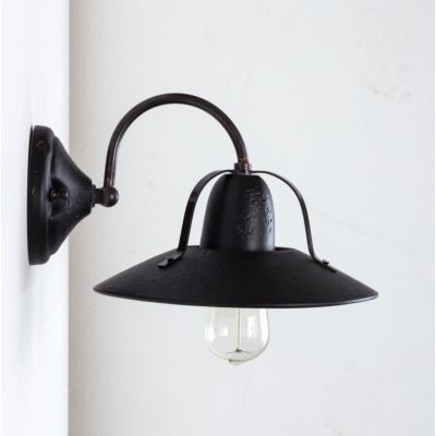 ASIAGO APPLIQUE RUSTICA PIATTO D25 CM IN CERAMICA DECORATA MADE IN ITALY ATTACCO E27 TOSCOT - Cristalensi Shop Online