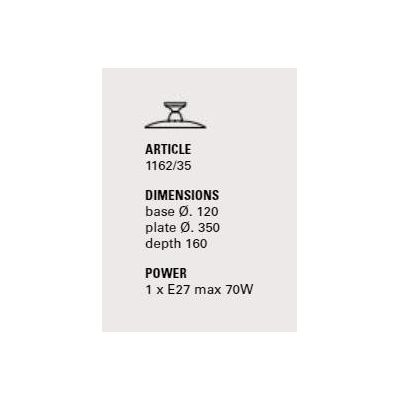 SETTIMELLO PLAFONIERA RUSTICA D35 CM MADE IN ITALY IN TERRACOTTA DECORATA A MANO TOSCOT - Cristalensi Shop Online