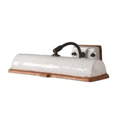 VINCI LAMPADA DA PARETE PER QUADRI O SPECCHI IN TERRACOTTA LAVORATA A MANO MADE IN ITALY TOSCOT - Cristalensi Shop Online