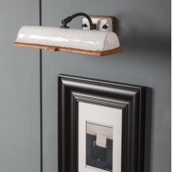 VINCI LAMPADA DA PARETE PER QUADRI O SPECCHI IN TERRACOTTA LAVORATA A MANO MADE IN ITALY TOSCOT - Cristalensi Shop Online 2