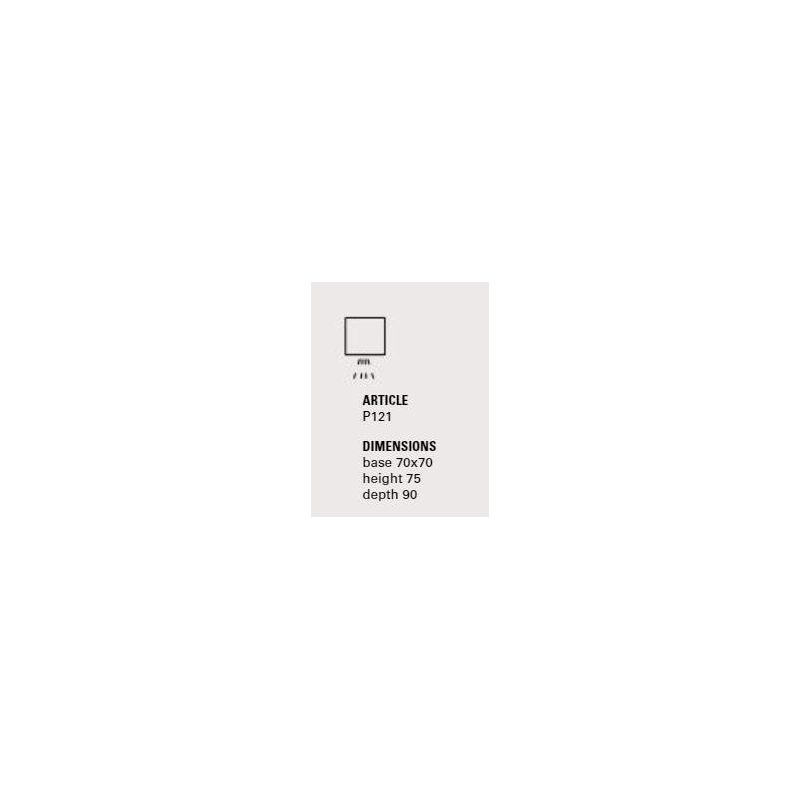 SMITH APPLIQUE CUBO RUSTICA IP65 LED 3,5W LUCE 3000K O 2700K IN TERRACOTTA MADE IN ITALY TOSCOT - Cristalensi Shop Online