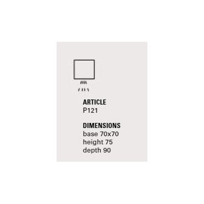 SMITH APPLIQUE CUBO RUSTICA IP65 LED 3,5W LUCE 3000K O 2700K IN TERRACOTTA MADE IN ITALY TOSCOT - Cristalensi Shop Online