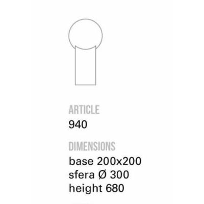 ATLANTE PALETTO DA ESTERNI H68 CM IP44 IN TERRACOTTA LAVORATA A MANO IN ITALIA CON SFERA BIANCA D30 TOSCOT - Cristalensi Shop On