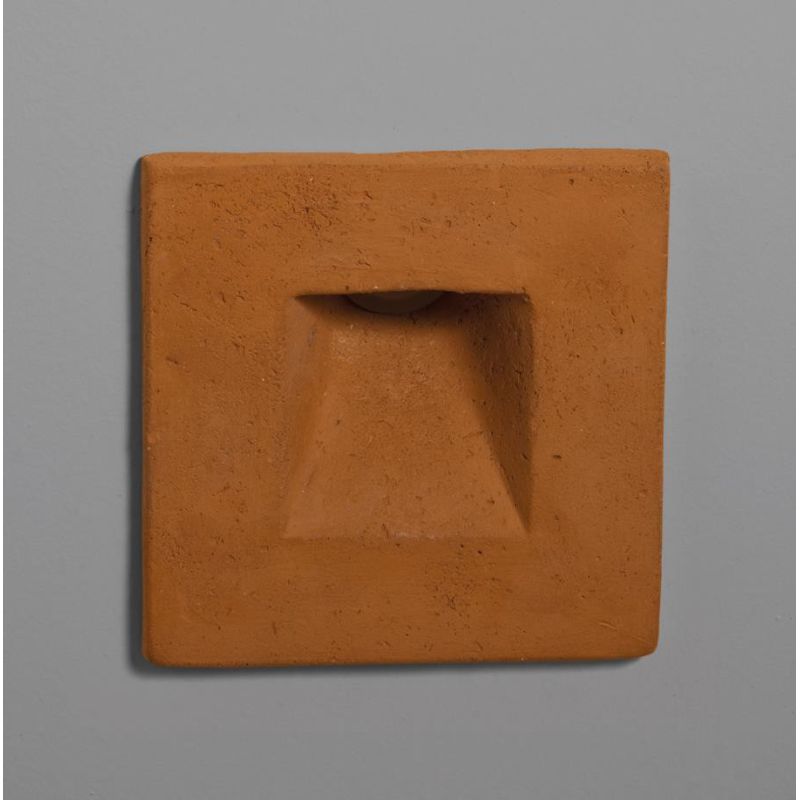 SQUARE APPLIQUE DA INCASSO IP65 QUADRATO LED 3,5W LUCE 3000K O 2700K IN TERRACOTTA MADE IN ITALY TOSCOT - Cristalensi Shop Onlin