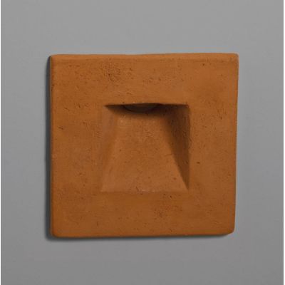 SQUARE APPLIQUE DA INCASSO IP65 QUADRATO LED 3,5W LUCE 3000K O 2700K IN TERRACOTTA MADE IN ITALY TOSCOT - Cristalensi Shop Onlin