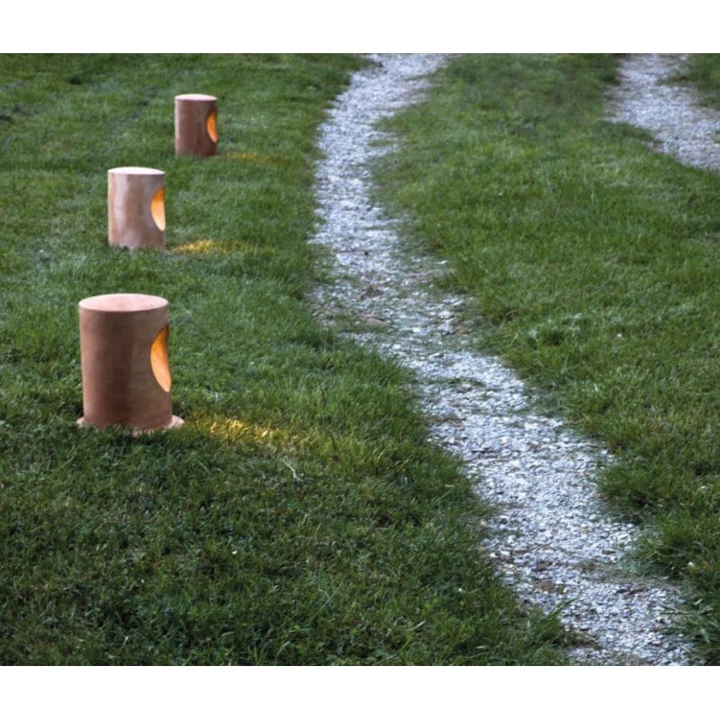 U-BOAT PALETTO DA GIARDINO IP65 IN TERRACOTTA 2 LUCI LED 7W LUCE 3000-2700K MADE IN ITALY TOSCOT - Cristalensi Shop Online