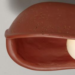 1181 BISTRO LAMPADA DA PARETE RUSTICA IN TERRACOTTA DECORATA A MANO MADE IN ITALY TOSCOT - Cristalensi Shop Online 2