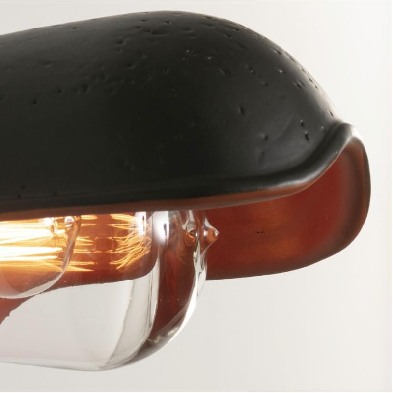 1182 BISTRO APPLIQUE RUSTICA PER ESTERNI IP44 IN TERRACOTTA DECORATA A MANO MADE IN ITALY TOSCOT - Cristalensi Shop Online