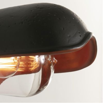 1182 BISTRO APPLIQUE RUSTICA PER ESTERNI IP44 IN TERRACOTTA DECORATA A MANO MADE IN ITALY TOSCOT - Cristalensi Shop Online