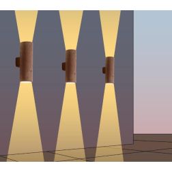 HANS APPLIQUE DA ESTERNI IP55 IN TERRACOTTA LAVORATA A MANO IN ITALIA BI-EMISSIONE ATTACCO GU10 TOSCOT - Cristalensi Shop Online 2