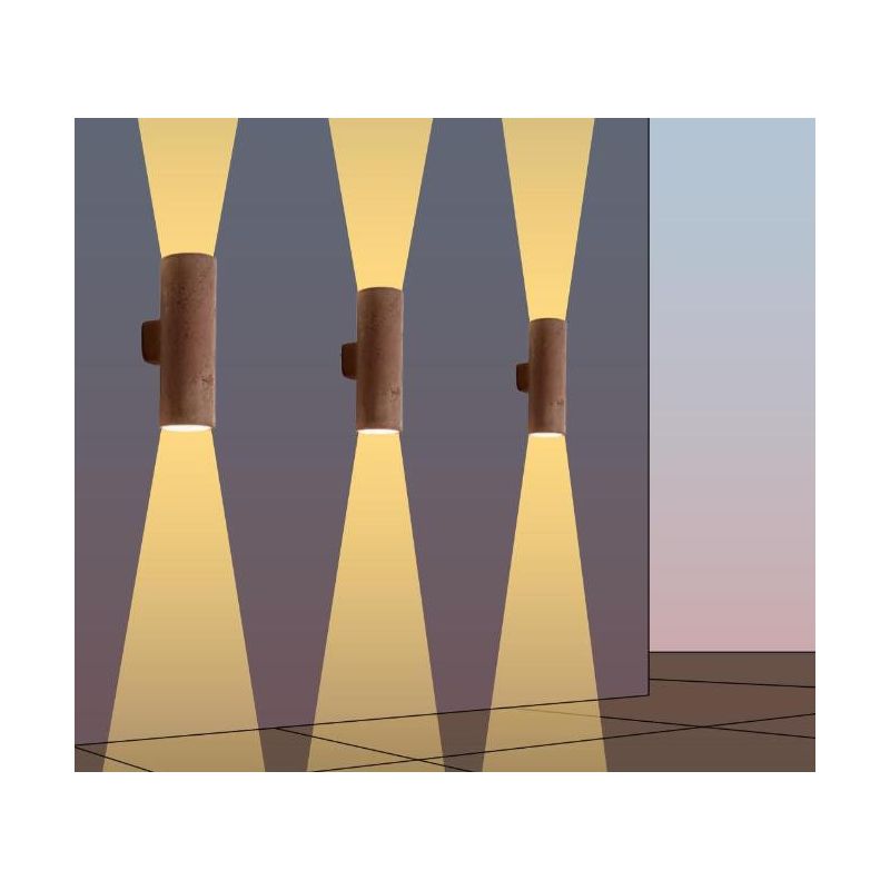 HANS APPLIQUE DA ESTERNI IP55 IN TERRACOTTA LAVORATA A MANO IN ITALIA BI-EMISSIONE ATTACCO GU10 TOSCOT - Cristalensi Shop Online