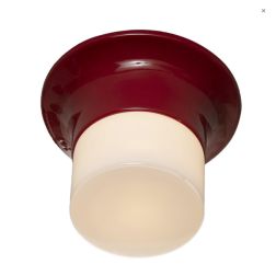 SWINGER PLAFONIERA DA ESTERNI IP44 IN TERRACOTTA LAVORATA A MANO IN ITALIA D20 CM TOSCOT - Cristalensi Shop Online