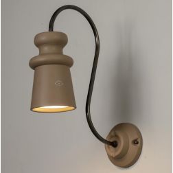 BATTERSEA LAMPADA DA PARETE DA ESTERNI IP44 IN TERRACOTTA H44 CM MADE IN ITALY TOSCOT - Cristalensi Shop Online