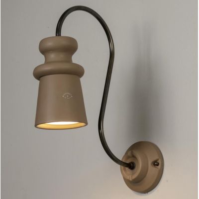 BATTERSEA LAMPADA DA PARETE DA ESTERNI IP44 IN TERRACOTTA H44 CM MADE IN ITALY TOSCOT - Cristalensi Shop Online